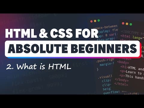 HTML & CSS for Absolute Beginners: What is HTML?